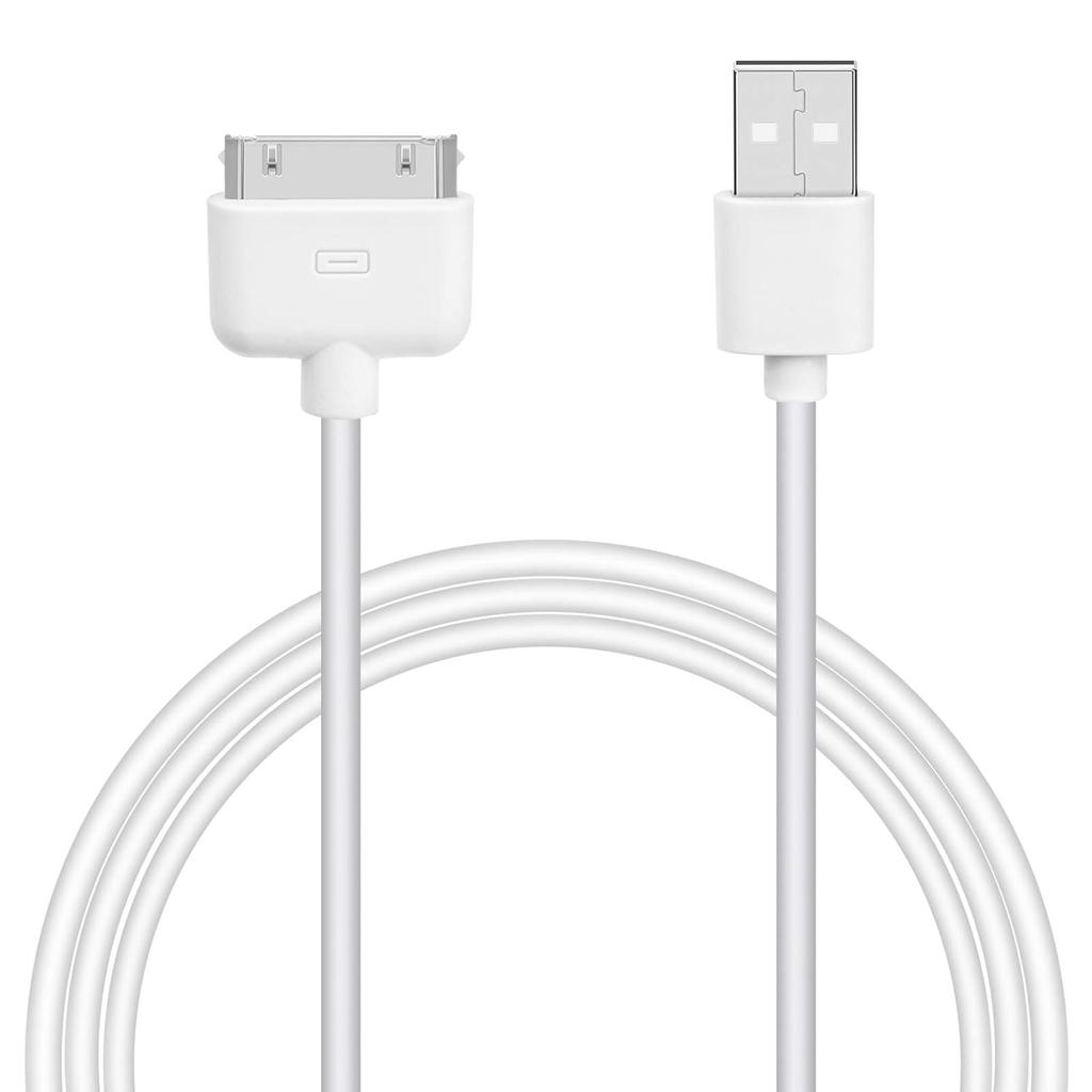 iPhone 4s Cable USB Sync and Charging Cable for iPhone 4 4s 3G 3GS iPad 1 2 3 iPod Touch Nano 30 Pin Charger Cord Dock Adapter Data 3.3 Feet (White)