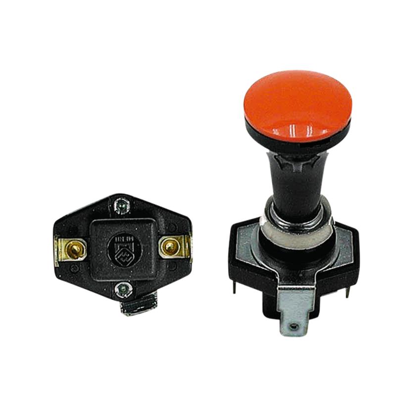 Pull switch, 2-position, 3-pin, 12-24V, 12.5mm diameter, with bulb
