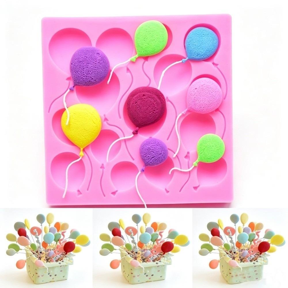 Pink Color Silicone Cake Mold Air Balloon Sugarcraft Mould Silicone Baking Mold Chocolate Molding