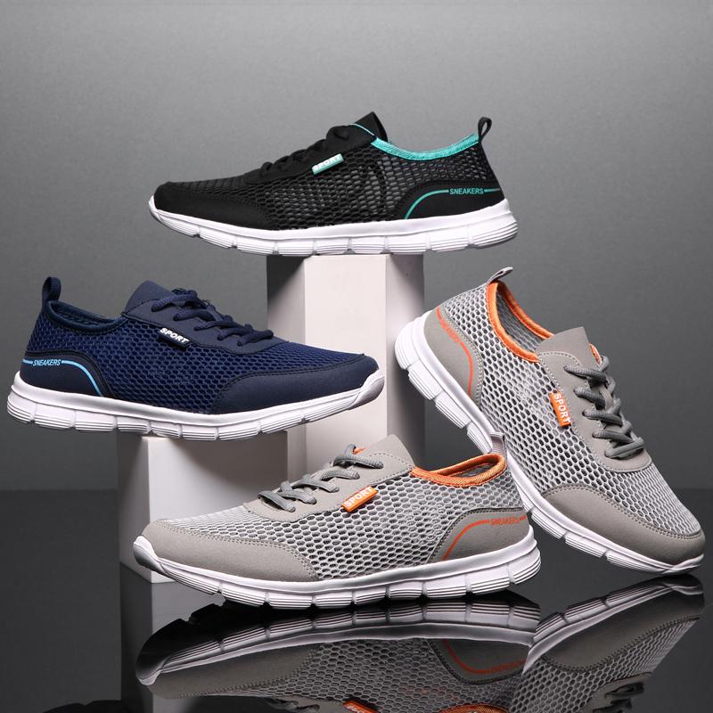 Lightweight Men Shoes Sneakers Summer Breathable Sneakers For Men Comfortable Sports Shoes