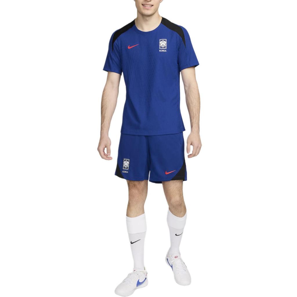 Nike Футболка Dri-Fit Strike Moisture-Wicking Cool Comfortable Stretch с коротким рукавом для мужчин, цвет: синий, черный, красный FJ1907-418