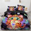 3D Animal Duvet Cover Microfiber Wolf Fox Elk Bedding Set Wild Animals Comforter Cover King Queen For Teen Adults Bedroom Decor