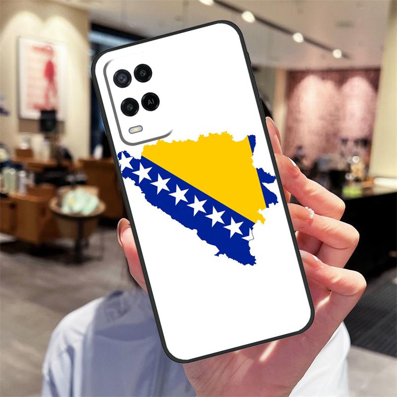 Чехол-флаг Боснии и Герцеговины для Oppo A17 A77 A80 A40 A60 A98 A78 A18 A38 A58 A16 A76 A96 A74 A94 A54 A57S A15