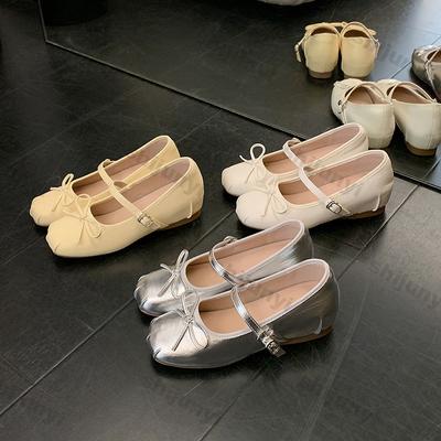 Женские лоферы 2025 лето Легкие Удобные Роскошные туфли Мэри Джейн Бант Пряжка Ремешок Балетки Zapatillas