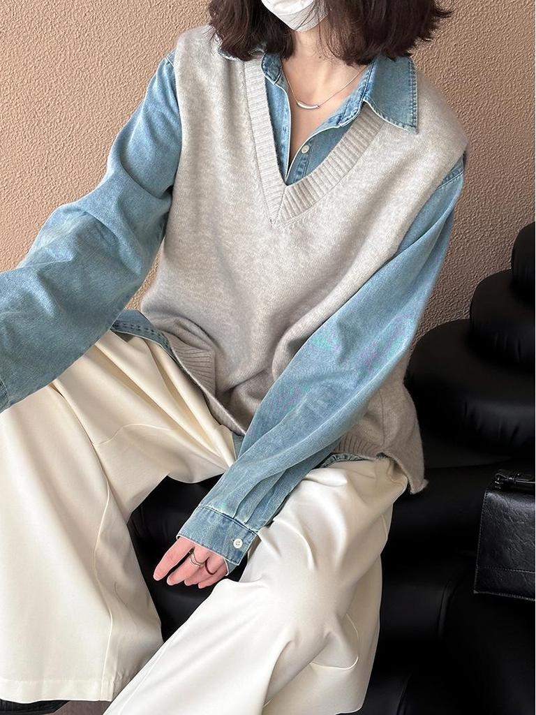 Джинсовая куртка Juzhi с весенней вышивкой, длинный рукав 22335.