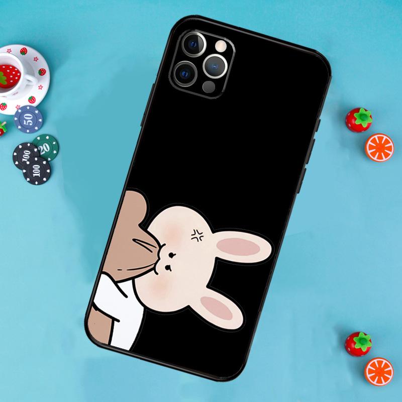 Funny Animal Dog Cats Tiger Couple Phone Case For iPhone 17 Air 14 16 15 11 12 13 Pro Max 12 13 mini 15 16 Plus 16e Cover Funda