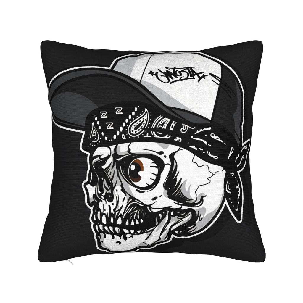 Черно-серые Наволочки с Лицом Черепа Día De Los Muertos Новинка Наволочка Для Дивана Домашний Декор Мягкая Наволочка