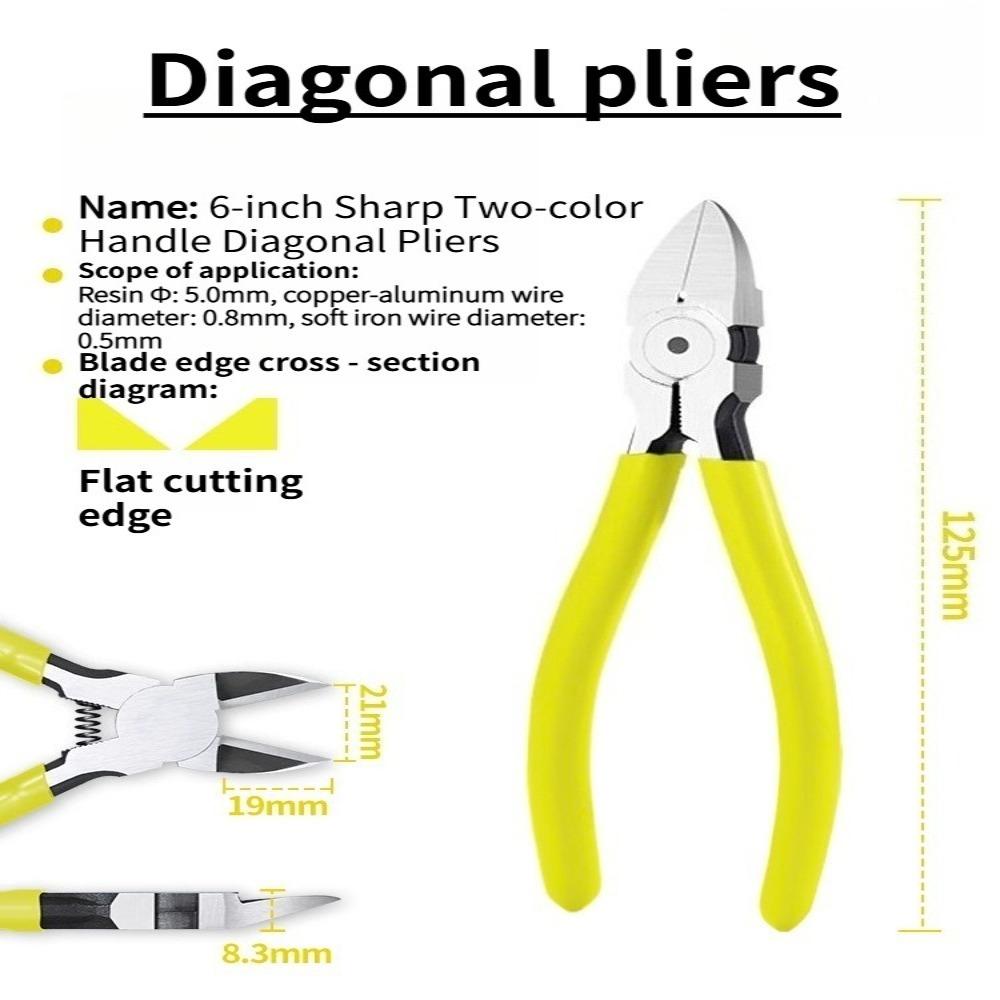 Mini Flush Cutter Pliers – Sharp Spring-Loaded Diagonal Wire Cutters for Crafts, Jewelry Making and Cable Trimming