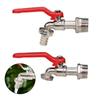 1/2x3/4 Water Tank Connector Zinc Alloy Garden Irrigation Accessory Durable Lever Water Tap
