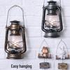 Vintage Iron Hurricane Lantern: Outdoor Kerosene Lamp & Decorative Light for Camping