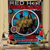Гобелен с изображением рок-группы Red Hot Chili Peppers, художественная печать, научно-фантастический декор для комнаты и дома, настенное искусство.