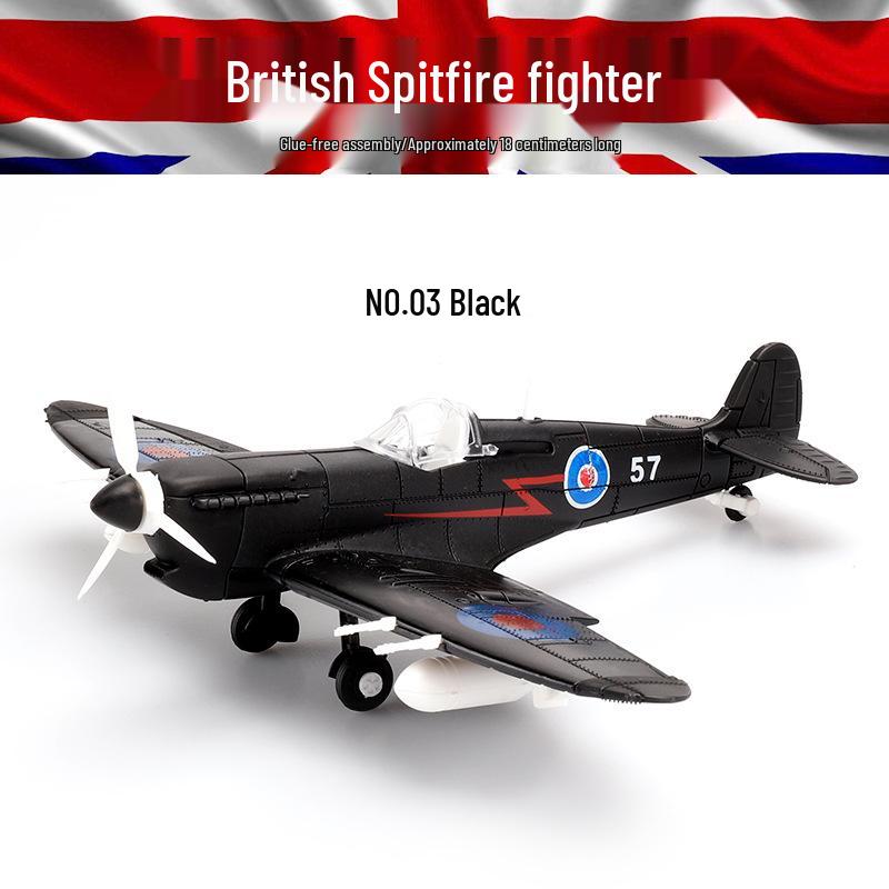 Модель истребителей Corsair и Spitfire времен Второй мировой войны, масштаб 1:48 - 4D сборка для мальчиков, военный коллекционный орнамент (30 вариантов)