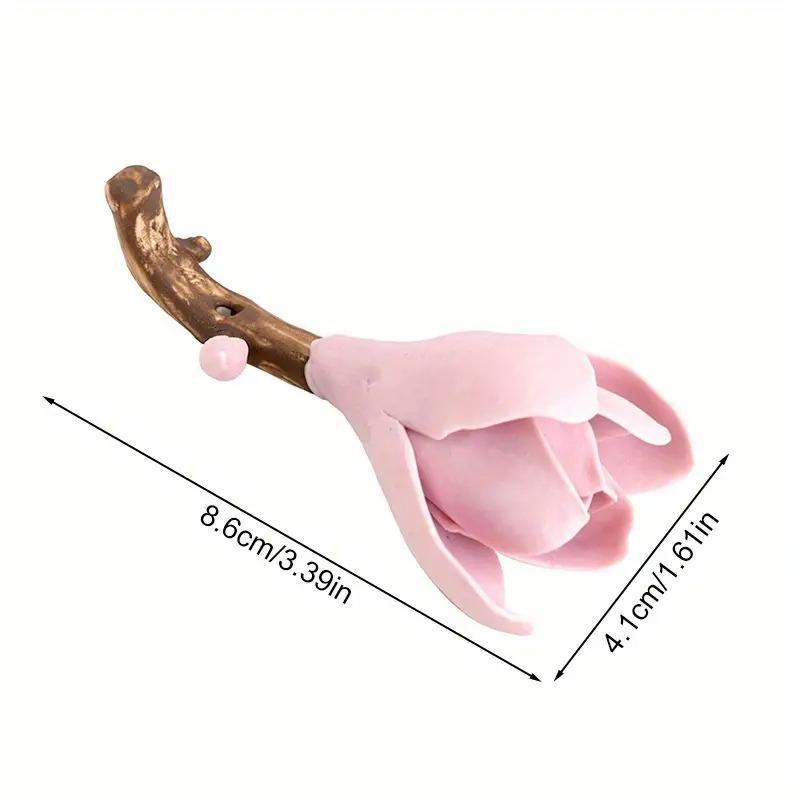 1шт держатель для благовоний классический держатель для ручки креативный цветок магнолии высококачественное керамическое украшение для рабочего стола