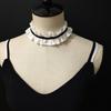 Neck Decoration Fake Collar Women Ribbon Ruffled Neck Stand Ruff Collar Tie Girl Cosplay Necklace Accessories