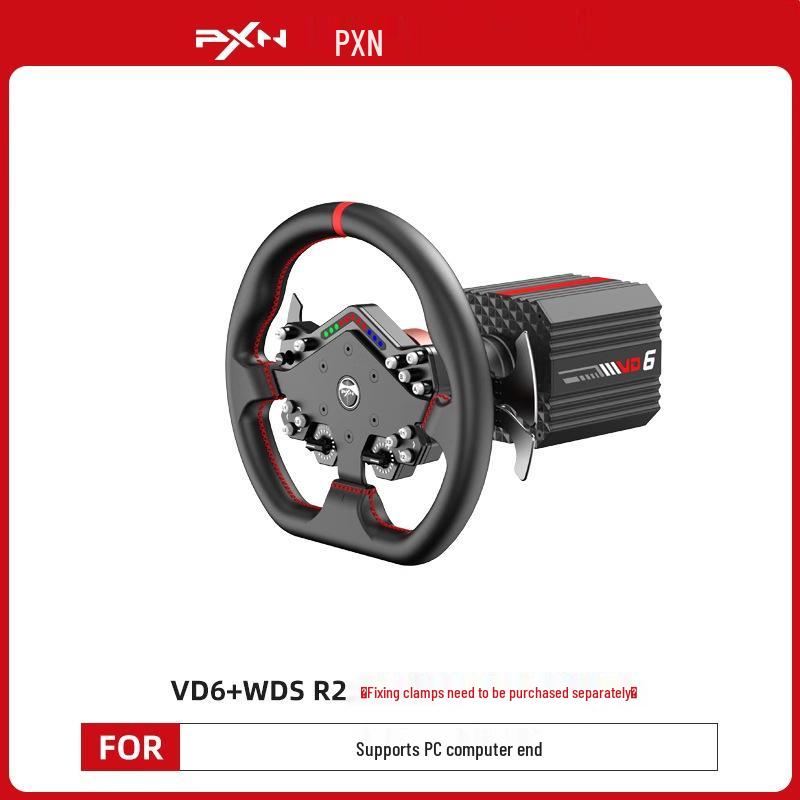Игровой руль Laishida VD6 Pro с прямым приводом 6 Нм и магнитными педалями Холла