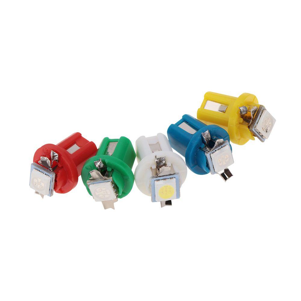 1SMD T5 B8.5D Indicator Bulbs Car Lights Dashboard Side Interior Dash Lights Gauge LED