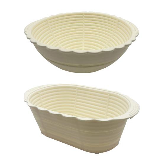 2 шт. силиконовая корзина для расстойки хлеба овальная Banneton для приготовления хлеба на закваске круглая жаропрочная большая