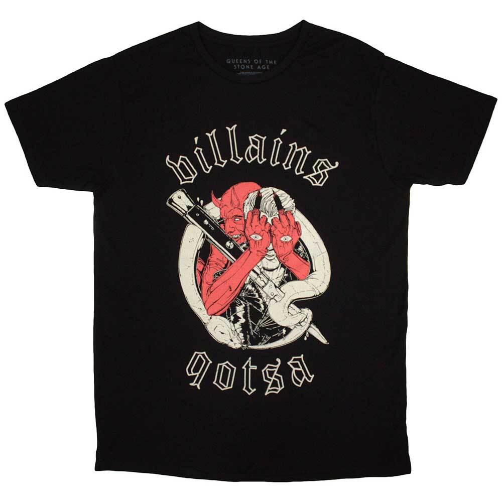 Футболка Queens Of The Stone Age Villains Черная Новая Унисекс Футболка