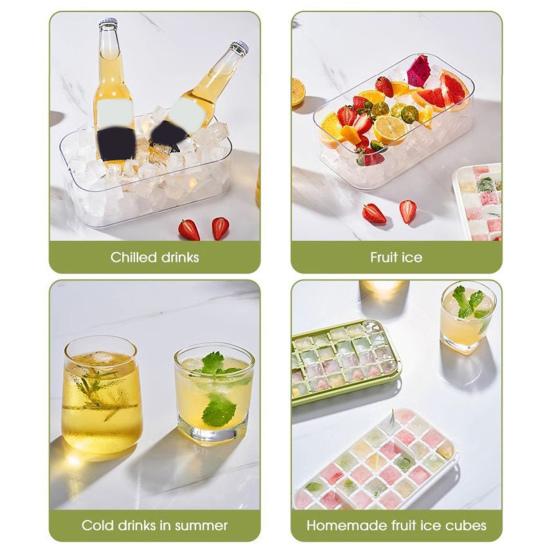 Силиконовый лоток для льда с лопаткой. Форма для льда с одним щелчком. Семейные посиделки. Самодельный льдогенератор для коктейлей из виски.