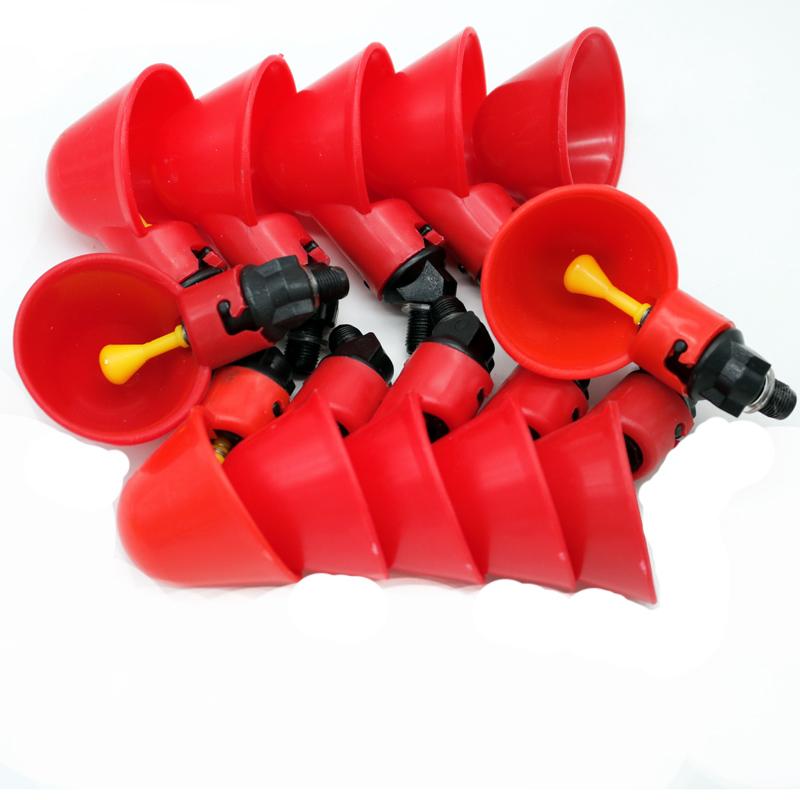 50 шт. Автоматическая поилка для перепелов, поилка для кур, чаша, прямой патрубок с желтым ниппелем, фермерская система питьевой воды для домашней птицы