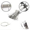 20Pcs 4.6mm Cable Zip Tie Exhaust Wrap Locking Ties Durable 304 Stainless Steel Cable Ties