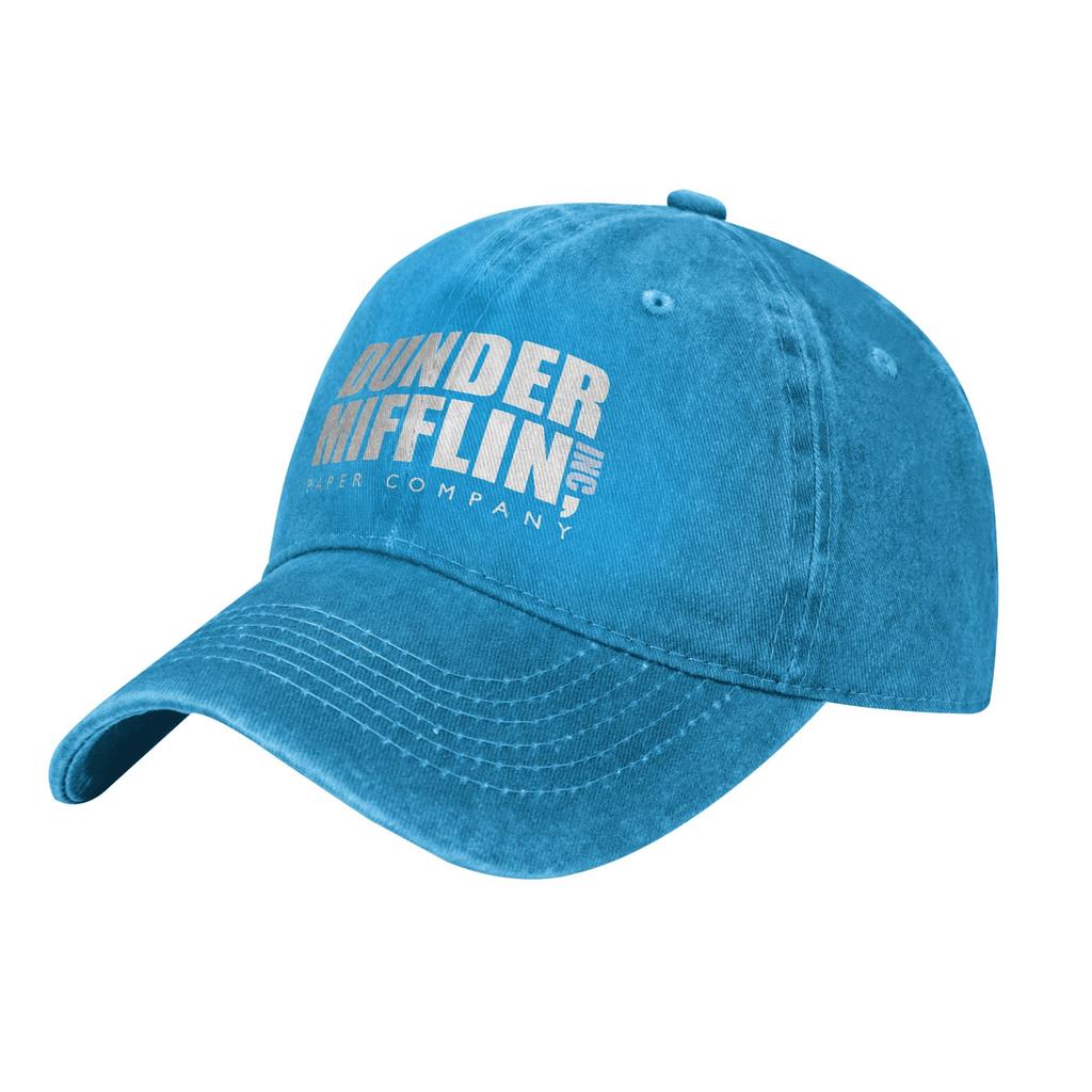 Dunder Mifflin The Office Baseball Caps Casual Distressed Washed TV Show Snapback Hat Unisex Outdoor Workouts Gift Caps Hat
