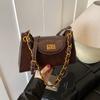 Французская нишевая сумка-багет из цепочки класса люкс, женская осенняя новинка, ретро-темперамент, деловая сумка через плечо