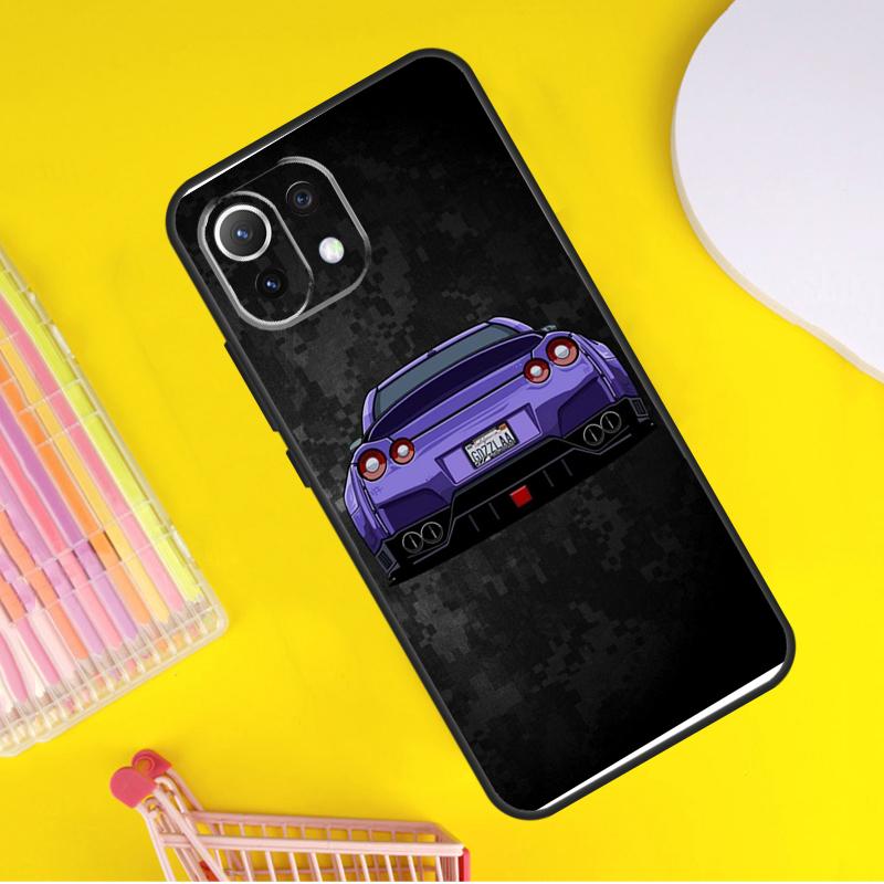 Крутой мультяшный чехол JDM для автомобиля для Xiaomi 14 Ultra 13 11T 12T 13T 14T Pro POCO X7 X6 Pro X3 X5 F3 F5 M6 F6 Pro
