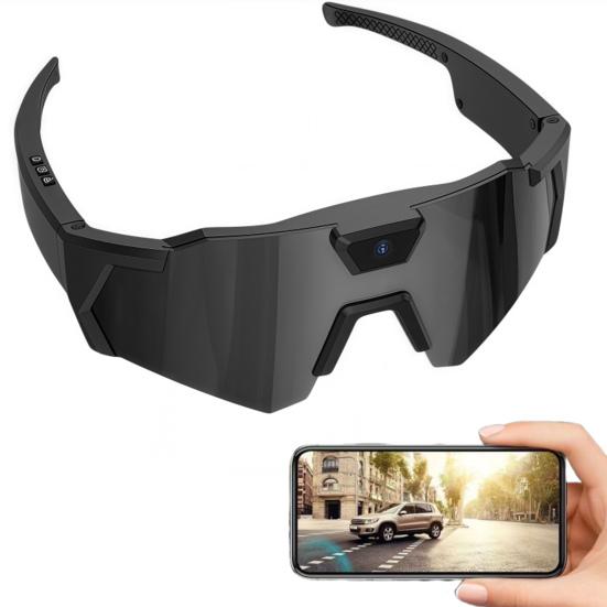 4K POV Glasses Smart Baseball Sunglasses with Camera Photos Audios Videos Recording Lightweight Men Women Camera Wearable Eyewear