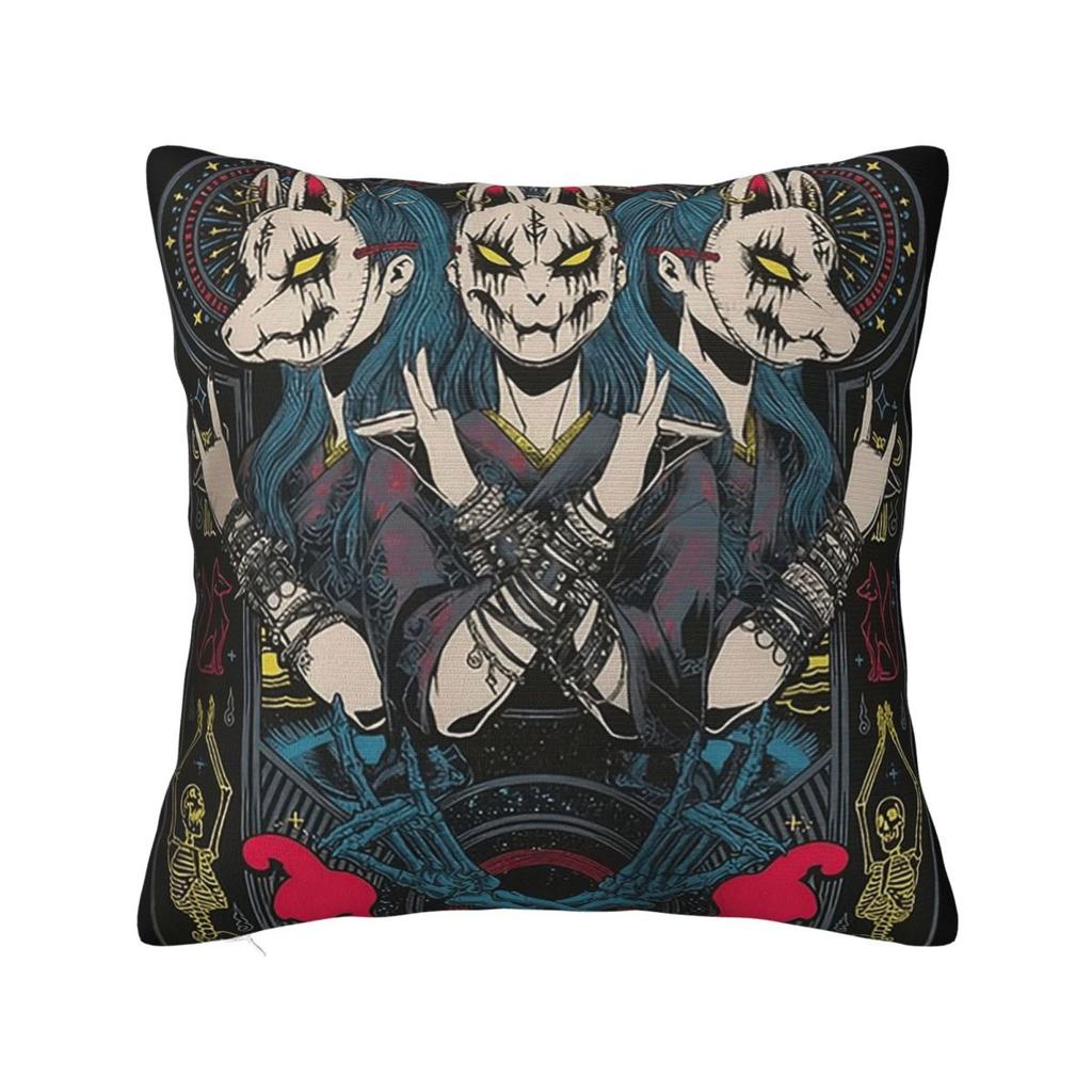 Babymetal Tour Square Pillowcase Pillow Cover Polyester Cushion Decor Comfort Throw Pillow for Home Sofa