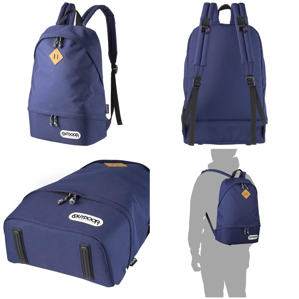 ТОВАРЫ ДЛЯ АУДИТОРИИ Сумка для фотокамеры Camera Daypack 03 Отдельные верхняя и нижняя части для повседневного использования Темно-синий 2ODCDP03NV