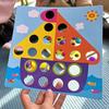 New Mushroom Nail DIY Cartoon Handmade Toys Children's Montessori Educational Toys Intelligent 3D Puzzle Game Jigsaw Board Gifts
