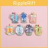 Creative Anime Inspired Pearl Milk Tea Cup Brooch Colorful Metal Accessory For Fashionable Outfits