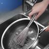 Stainless Steel Pot Brush Kitchen for Cleaning and Decontaminating Pot Long Handle Steel Brush Steel Ball 304 Stainless Steel Wire