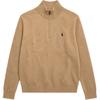 Polo FW25 Вязаный свитер на молнии с высоким воротником и вышитым логотипом Классическая версия Мужской свитер 710892482-017