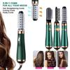 3-in-1 Hair Dryer & Hair Curler & Comb One Step Air Brush Electric Blow Dryer Brush Negative Ion Hair Straightener Curler
