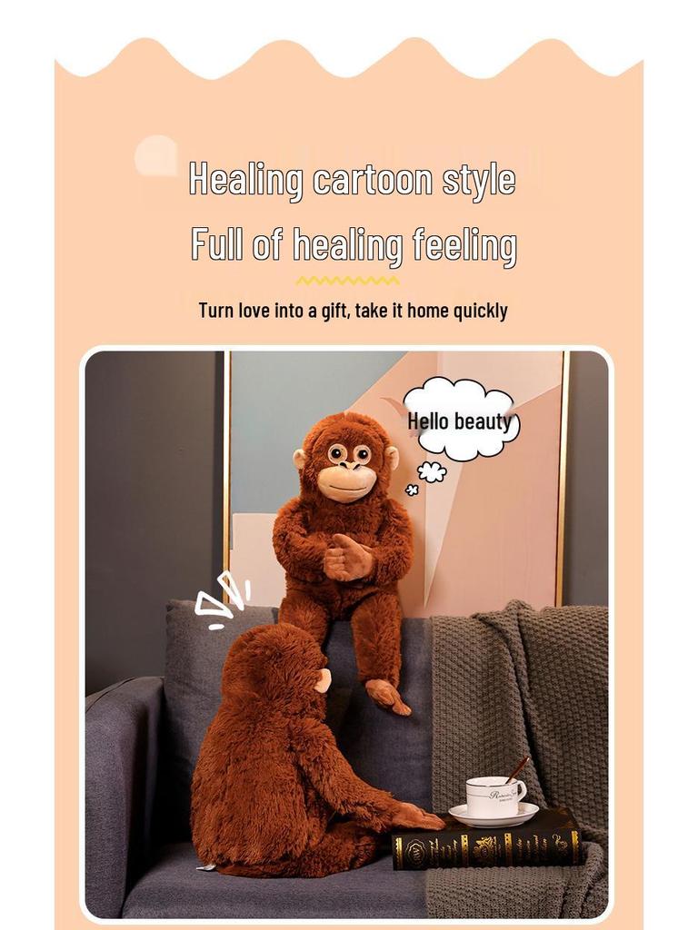 Long-Armed Gorilla Plush Toy: Creative Curtain Tieback and Hanging Monkey Doll