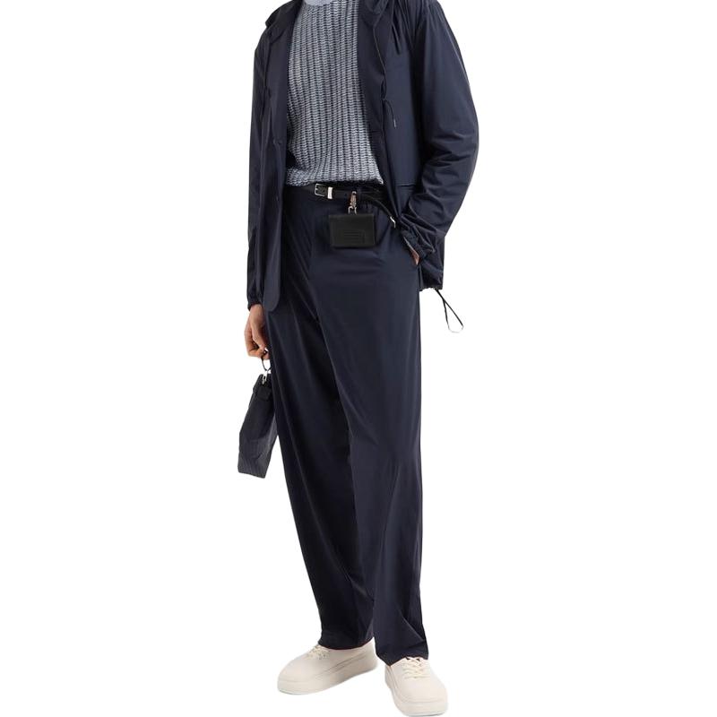 EMPORIO ARMANI Stretch Nylon Trousers With An Elasticated Back EM001145-AF13772-UB118