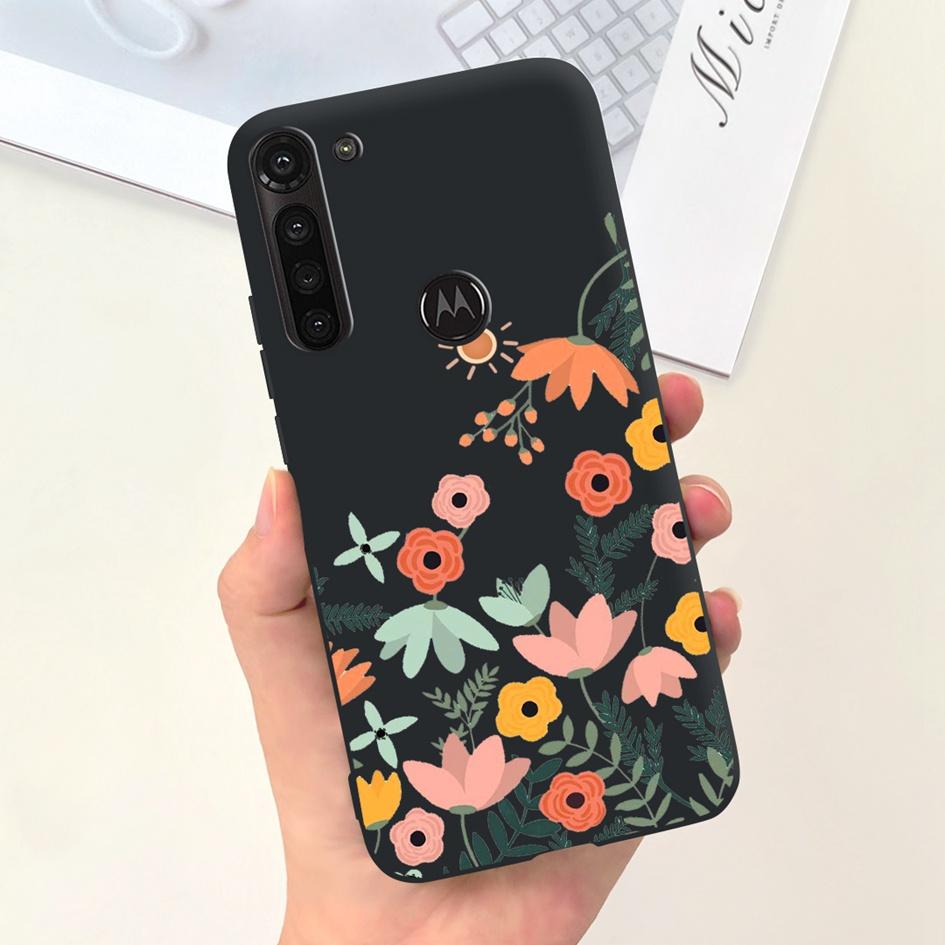 For Motorola Moto G8 Power Case XT2041-1 XT2041-3 Cover Fashion Marble Flower Soft Slim Phone Funda For Moto G 8 G8 Power Bumper