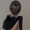 Vintage Ladies Butterfly Chain Tassel Hair Clips Korean Twist Clip Crab Women Hair Accessories Headwear