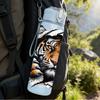 1PC Tiger Head Wild Animal Portrait Art 750ml Color Plastic Sports Water Bottle Leakproof Flip Straw Lid Suitable for Sports Office Home Use