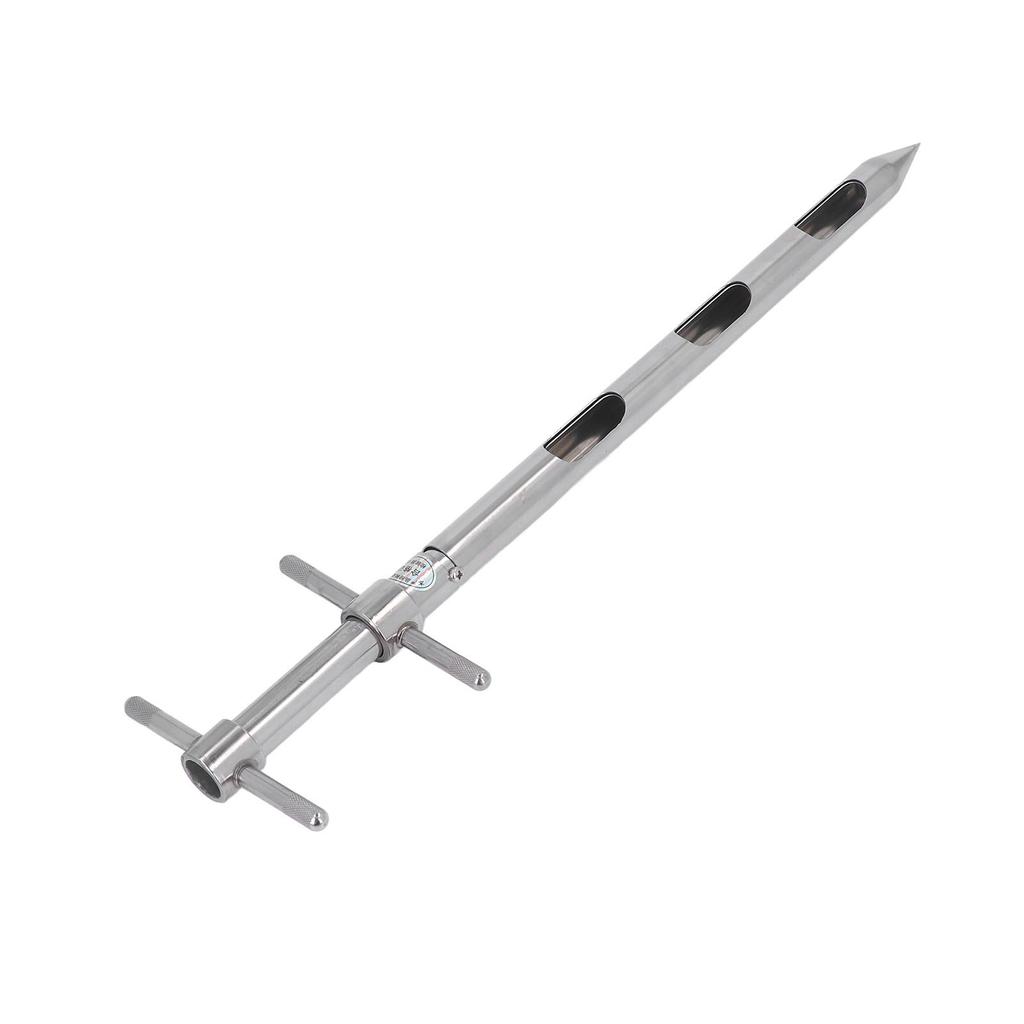 Зонд для почвы 0,54 м 304 нержавеющая сталь вращающаяся ручка заостренный дизайн зонд для отбора проб почвы с точным