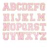 26 шт. Английские буквы от A до Z Наклейки на одежду Вышитые алфавиты для полотенец Аппликации из ткани Наклейки-патчи для DIY Клейкие тканевые наклейки