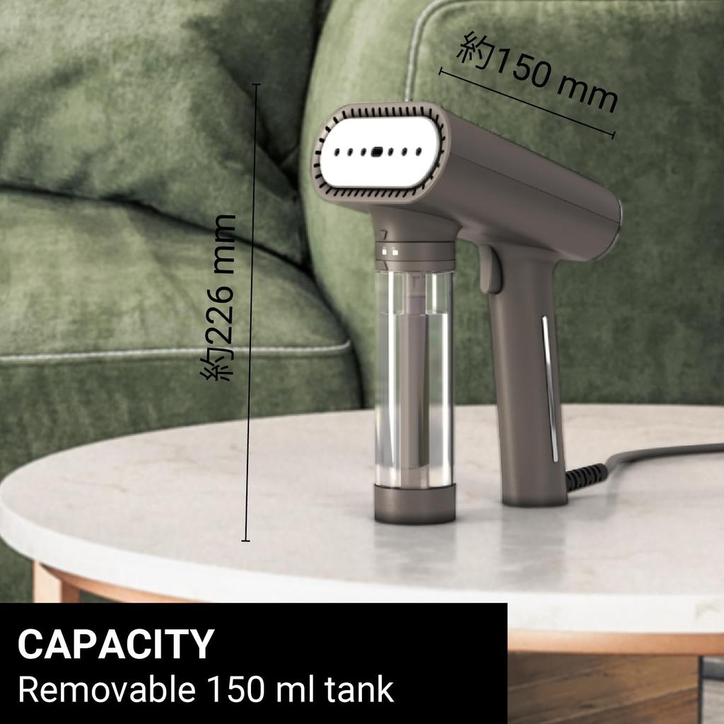 SteamOne Clothing Steamer NS1750T Titanium 18g In 30 Be Used Continuously with a Plastic Bottle S-Nomad Lightweight/Powerful Steam/Starts