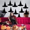 12 Pices Halloween Decorations,plane,Black Hanging Witch Hat Decor, Outdoor Floating Witch Costume Accessories Porch Ceiling Yard