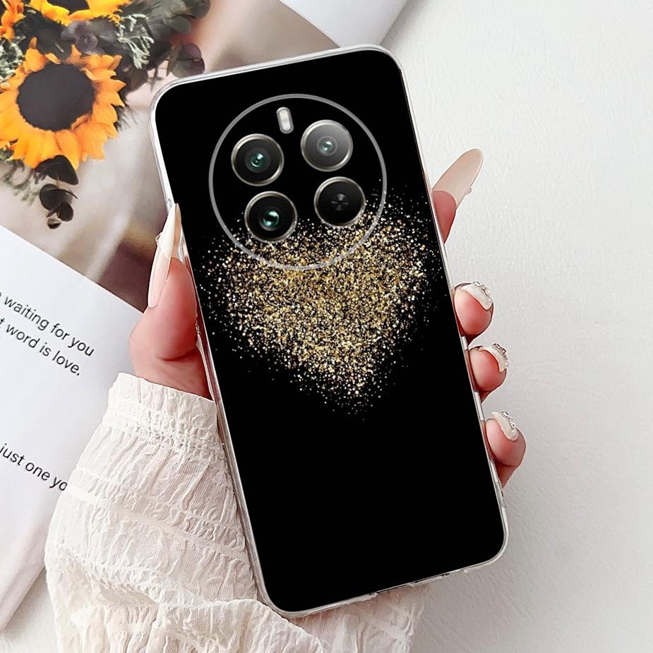 Чехол для Realme 12 Pro Plus RMX3840 Милый Кот Счастливая Рыба Кои Расписной Чехол Мягкий Тонкий Чехол для Телефона Для Realme 12 Plus Realme12 Pro+ Корпус