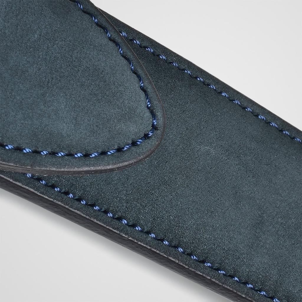 TAVARAT Натуральная кожа Сделано в 35 мм Нубук и Химедзи Регулируемый размер Мужской ремень, Япония, Кожа, (военно-морской флот)