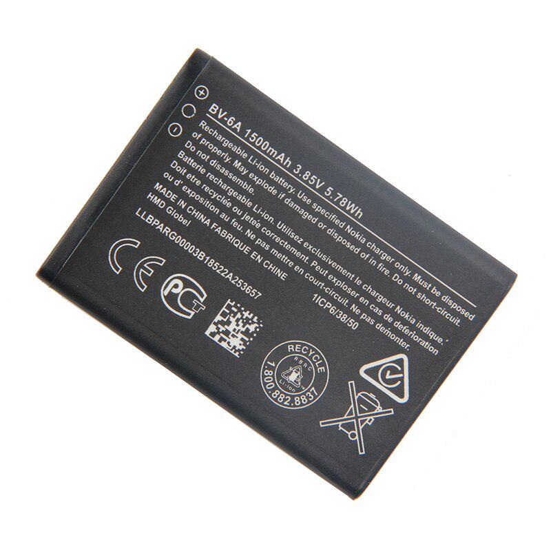 Original BV-6A Battery for Nokia Banana 2060 3060 5250 8110 C5-03 1500mAh