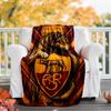 Rome logo printed blanket—lightweight,soft,warm;versatile blanket all seasons—perfect as &air-conditioning throw,nap blanket