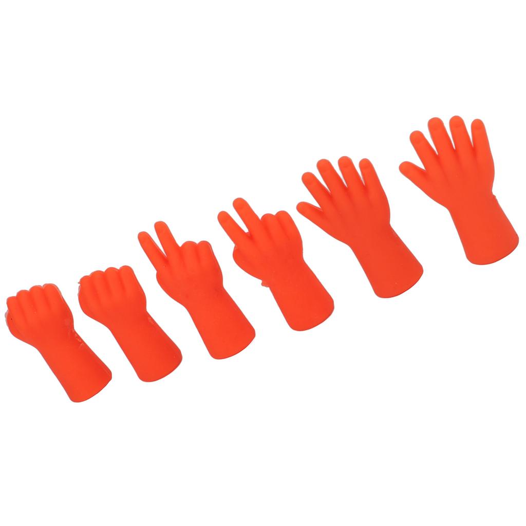 Knitting Needle Stoppers, 24 Pcs Rubber Needle Tip ors with Rock Paper Scissors Design for Knitting Wving Crocheting Craft